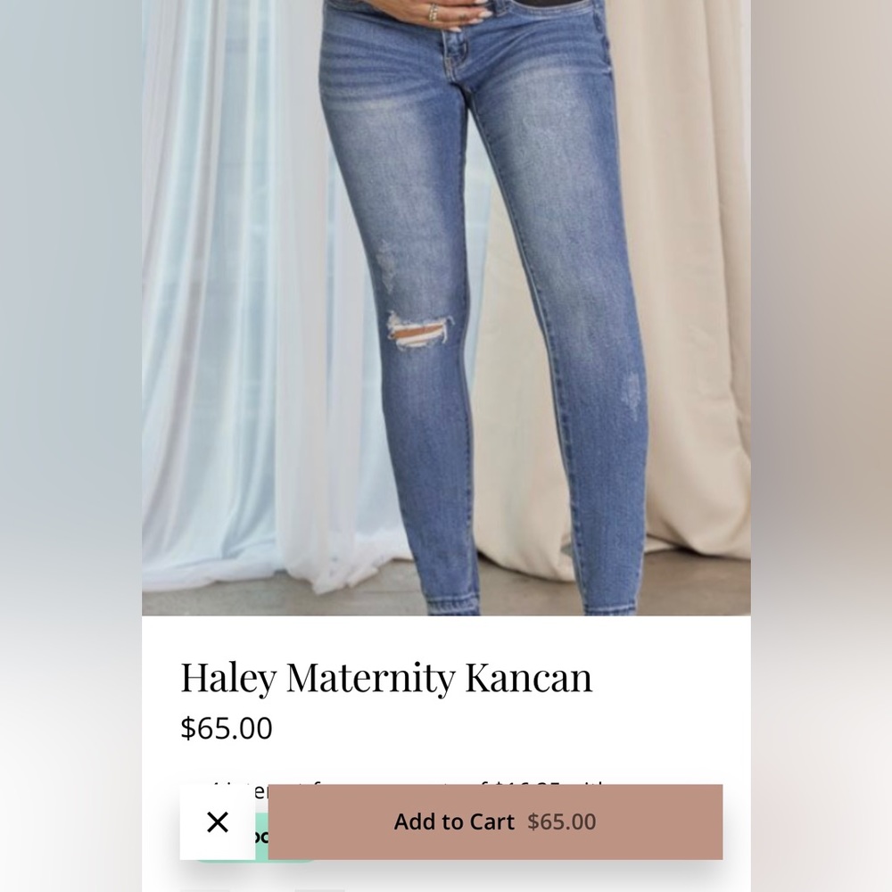 NWT Kancan Maternity skinny jeans size 5/27
